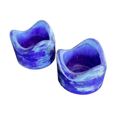 شمعدان وارمر سنگ مصنوعی بنفش